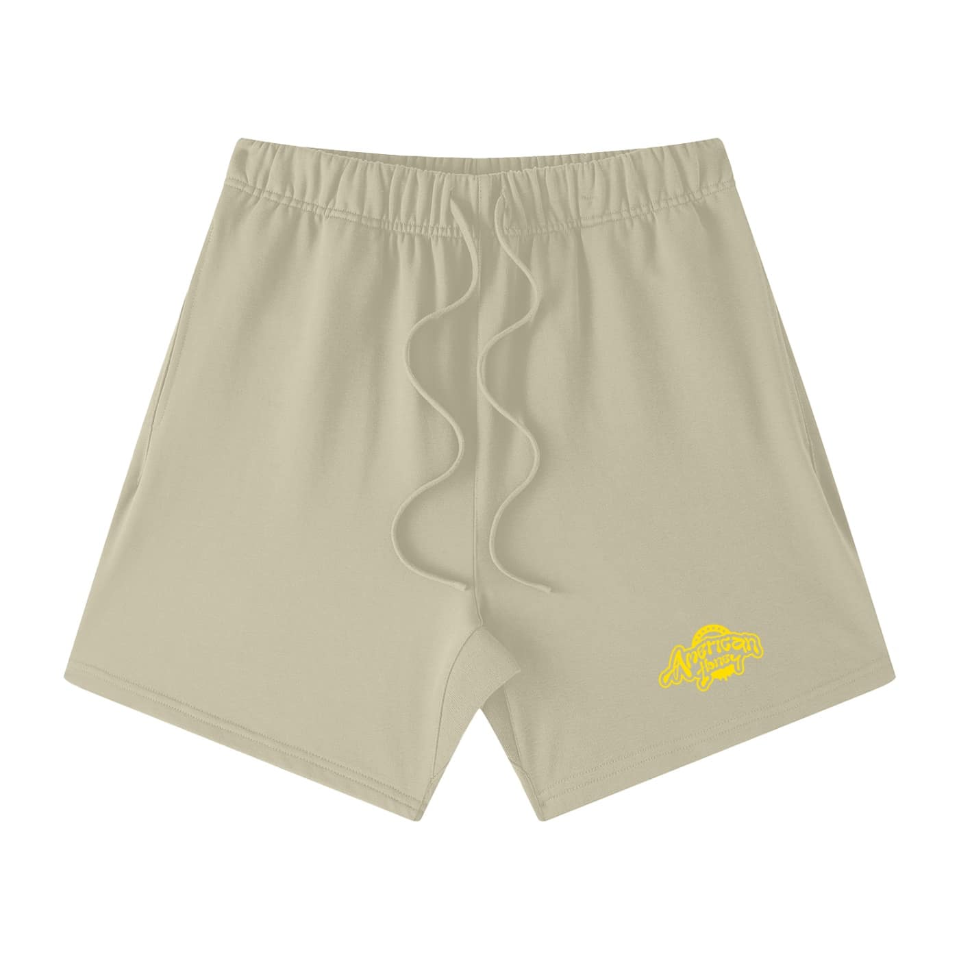 unisex earth tone loose fit cotton shorts