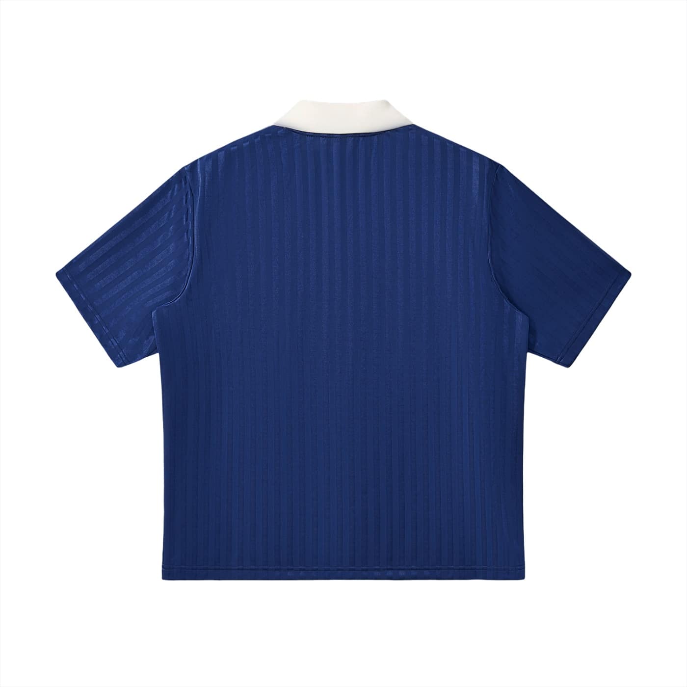 contrast collar striped soccer jersey