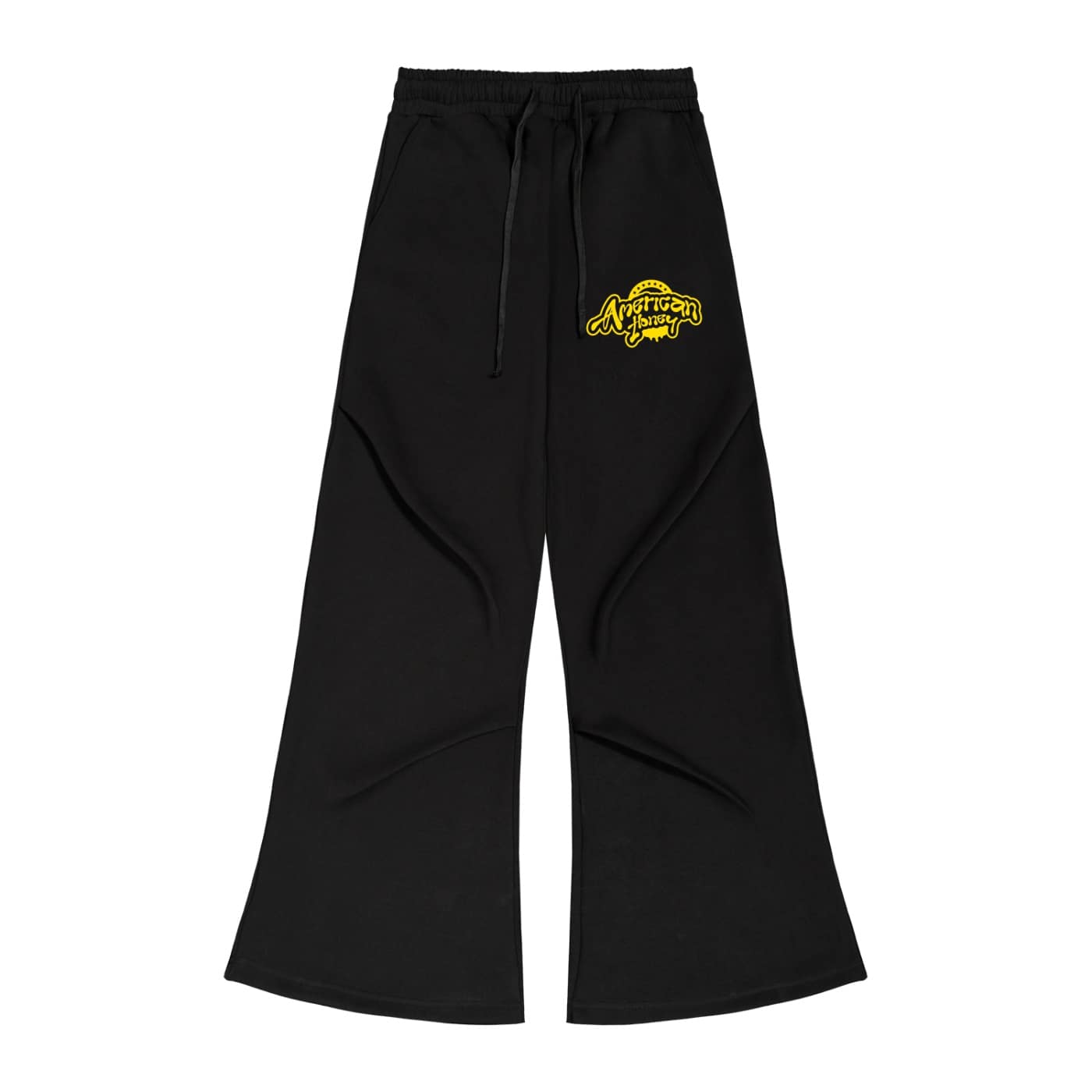 wide leg drawstring sweatpants