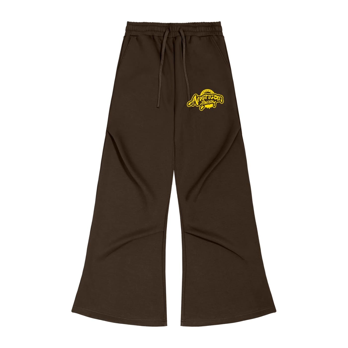 wide leg drawstring sweatpants