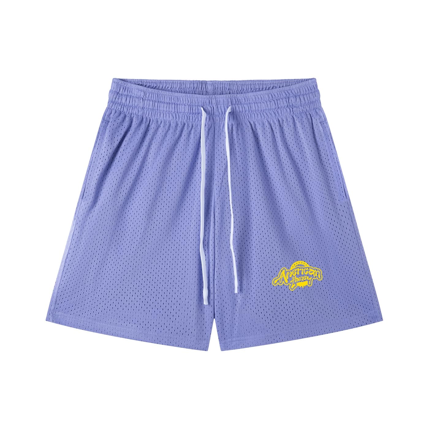 mesh drawstring shorts