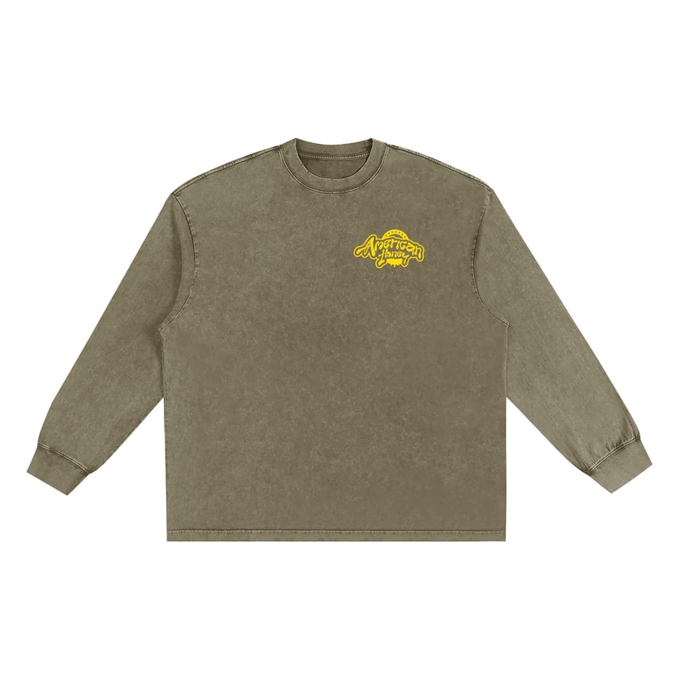 snow washed frayed edge t shirt