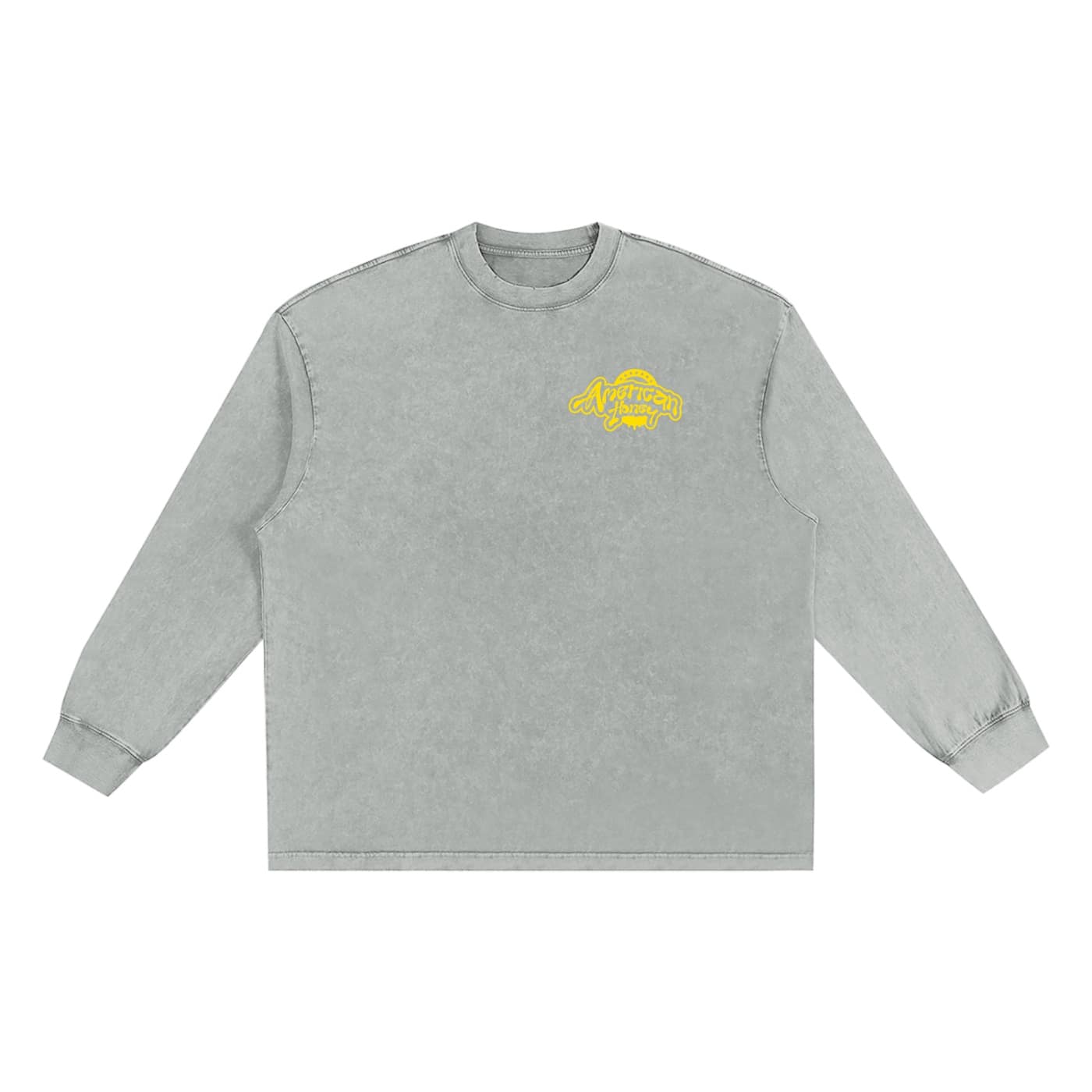 snow washed frayed edge t shirt