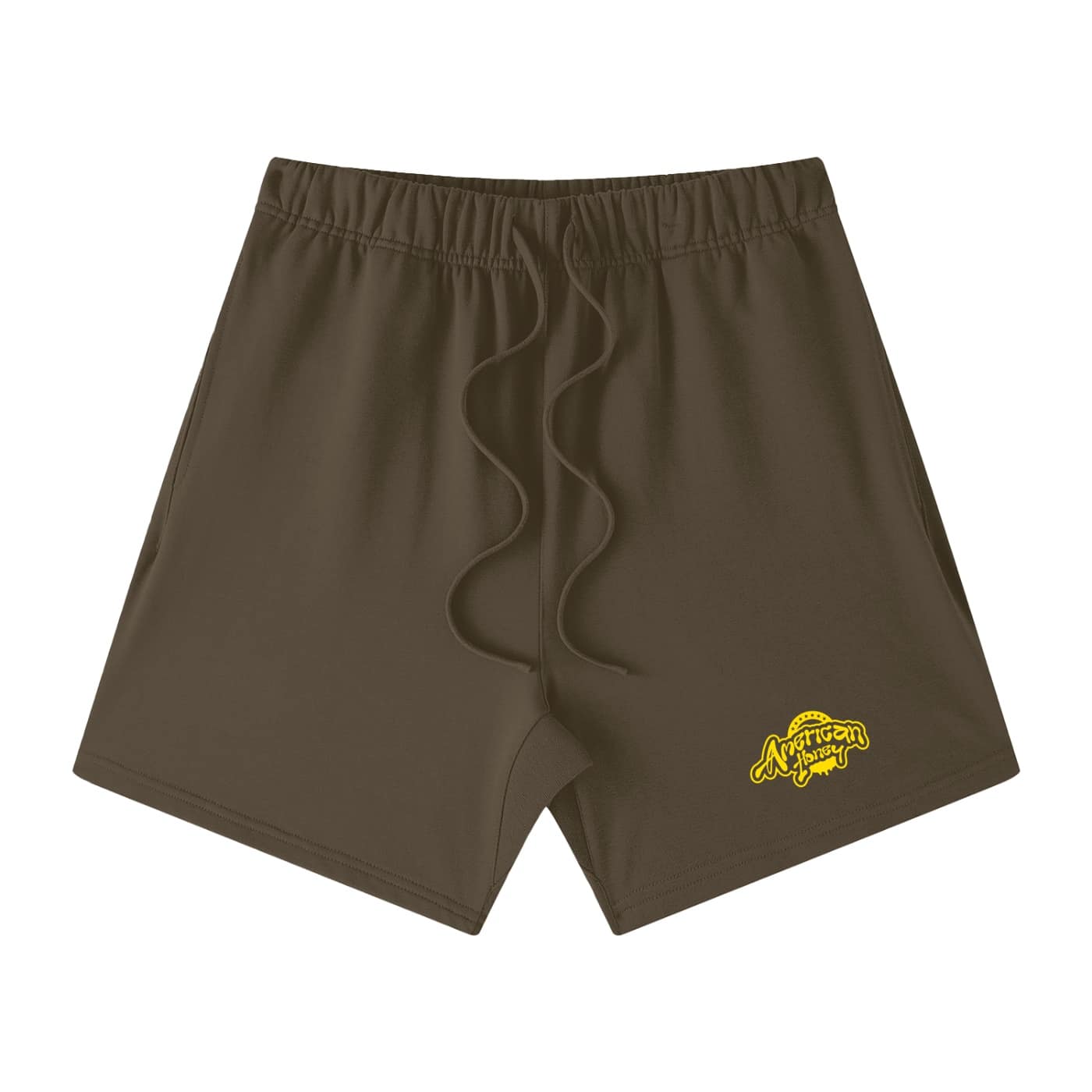 unisex earth tone loose fit cotton shorts