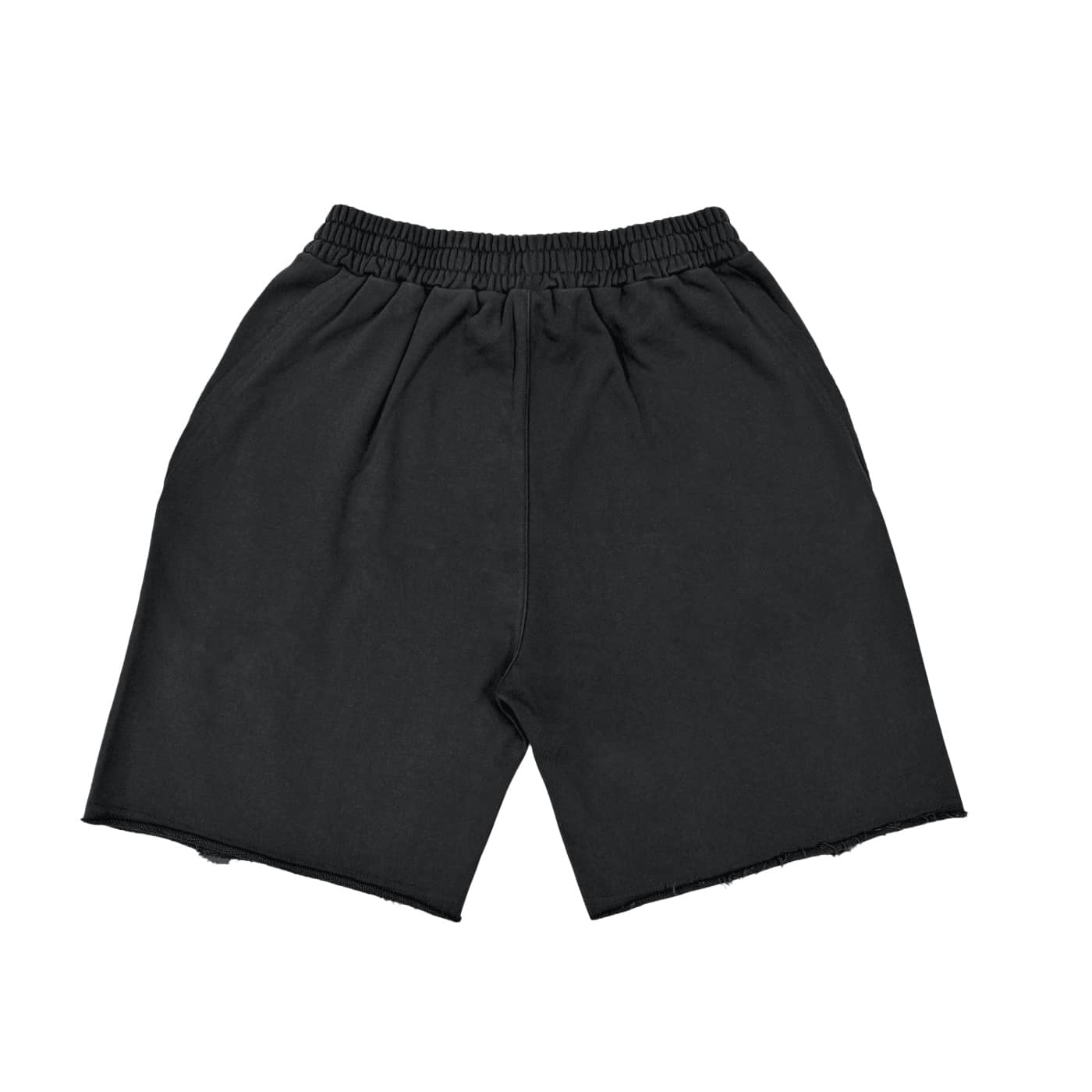 vintage washed tiger stripes short pants