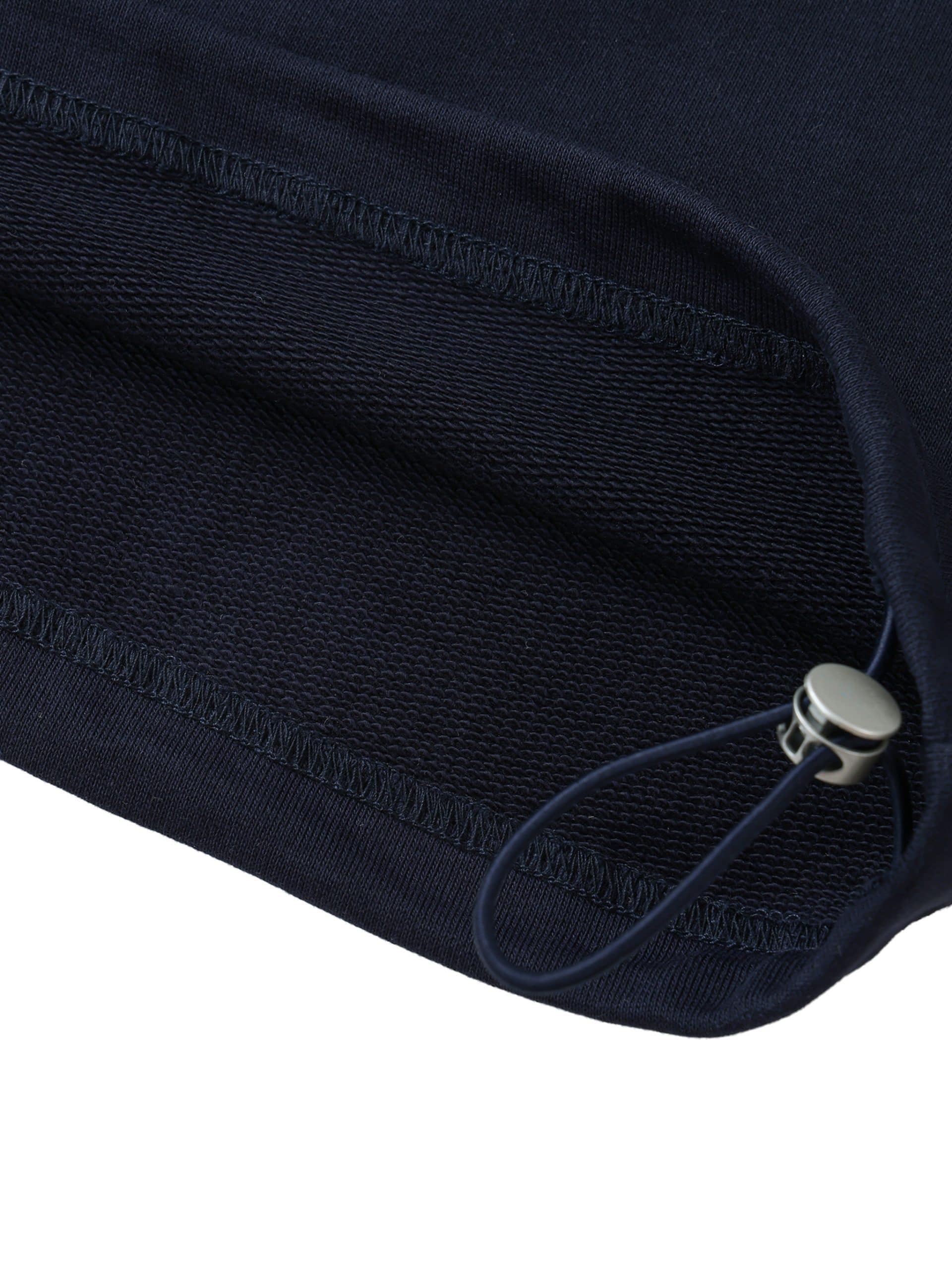 contrast striped lapel collar sweatshirt